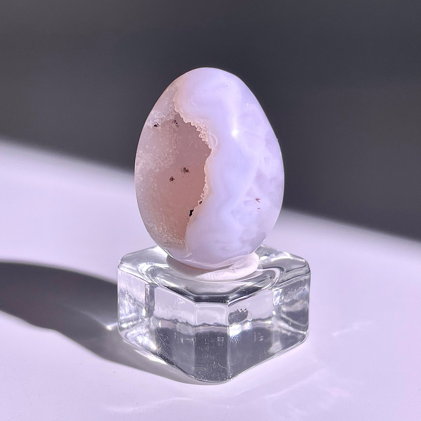 B772◇彩晶マシュマロ エッグ◇31×24×19mm◇天然石・鉱物・パワーストーン