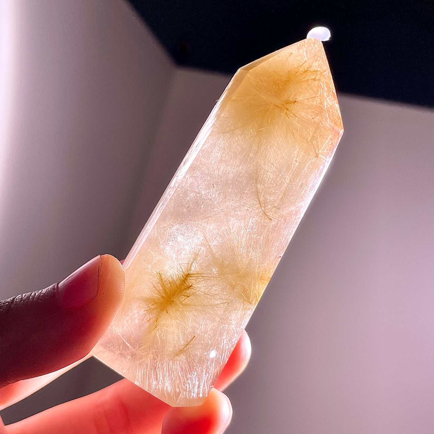 B815◇ルチルクォーツ ピラー◇78×26×20mm◇天然石・鉱物・パワーストーン