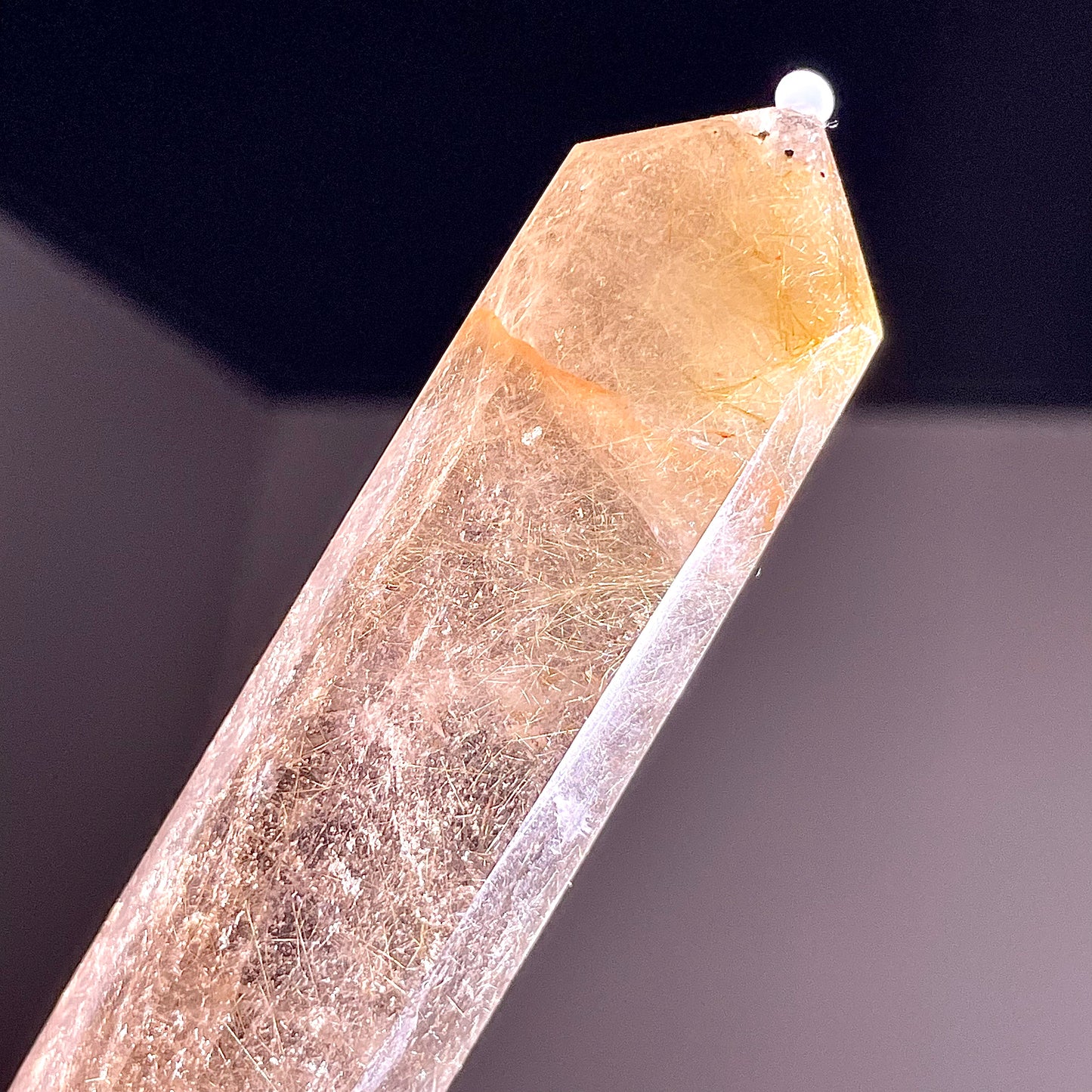 B822◇ルチルクォーツ ピラー◇86×21×17mm◇天然石・鉱物・パワーストーン