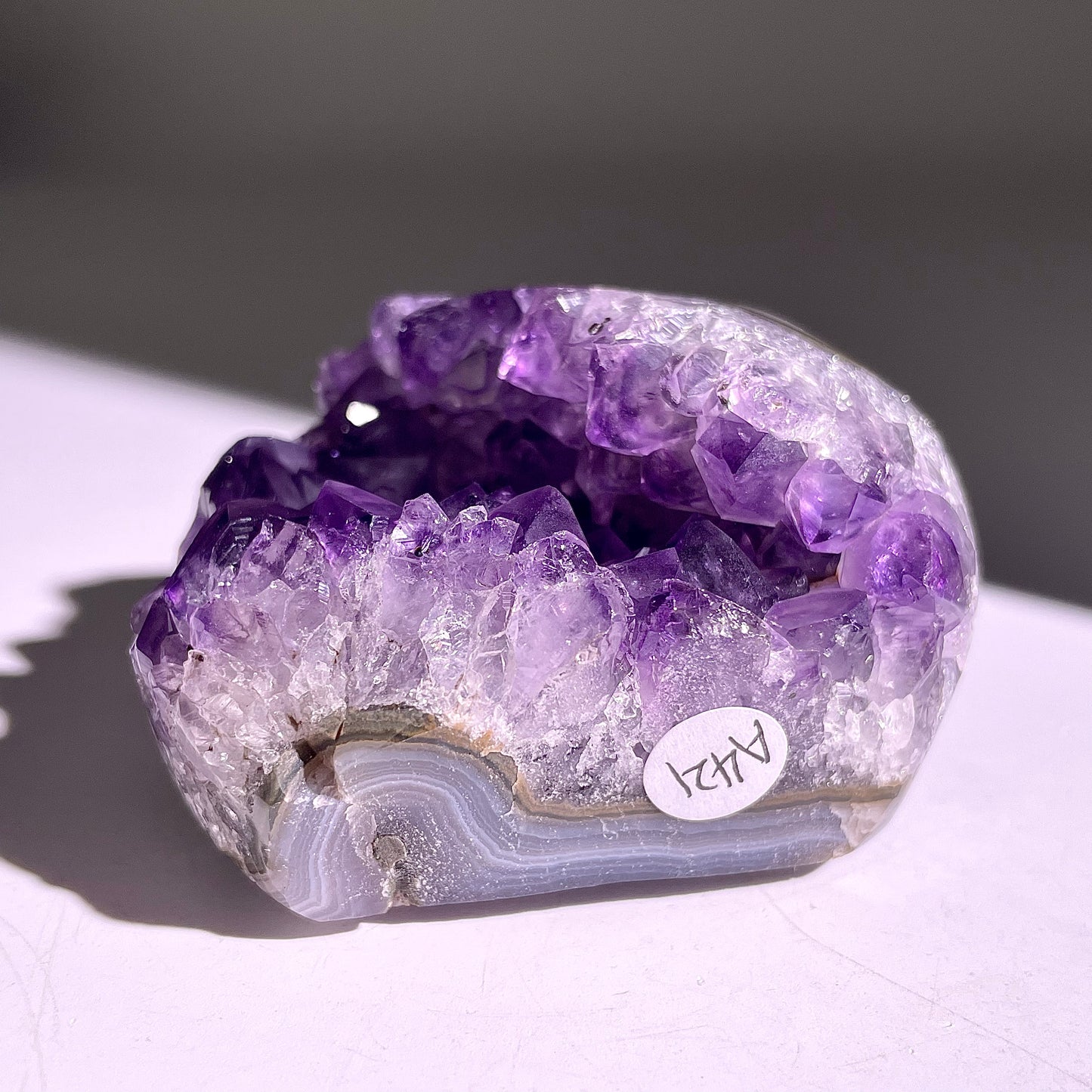 A421◇アメジスト クラスター◇51×52×29mm◇天然石・鉱物・パワーストーン