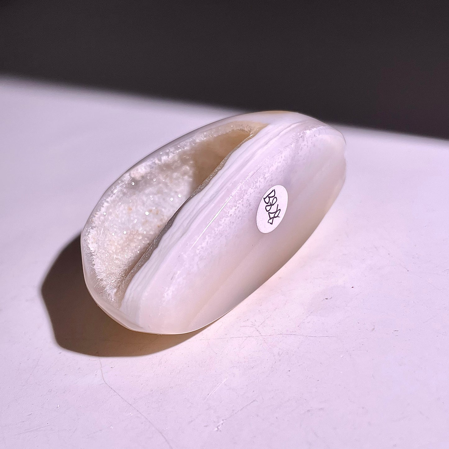 B828◇彩晶マシュマロ エッグ◇54×34×23mm◇天然石・鉱物・パワーストーン