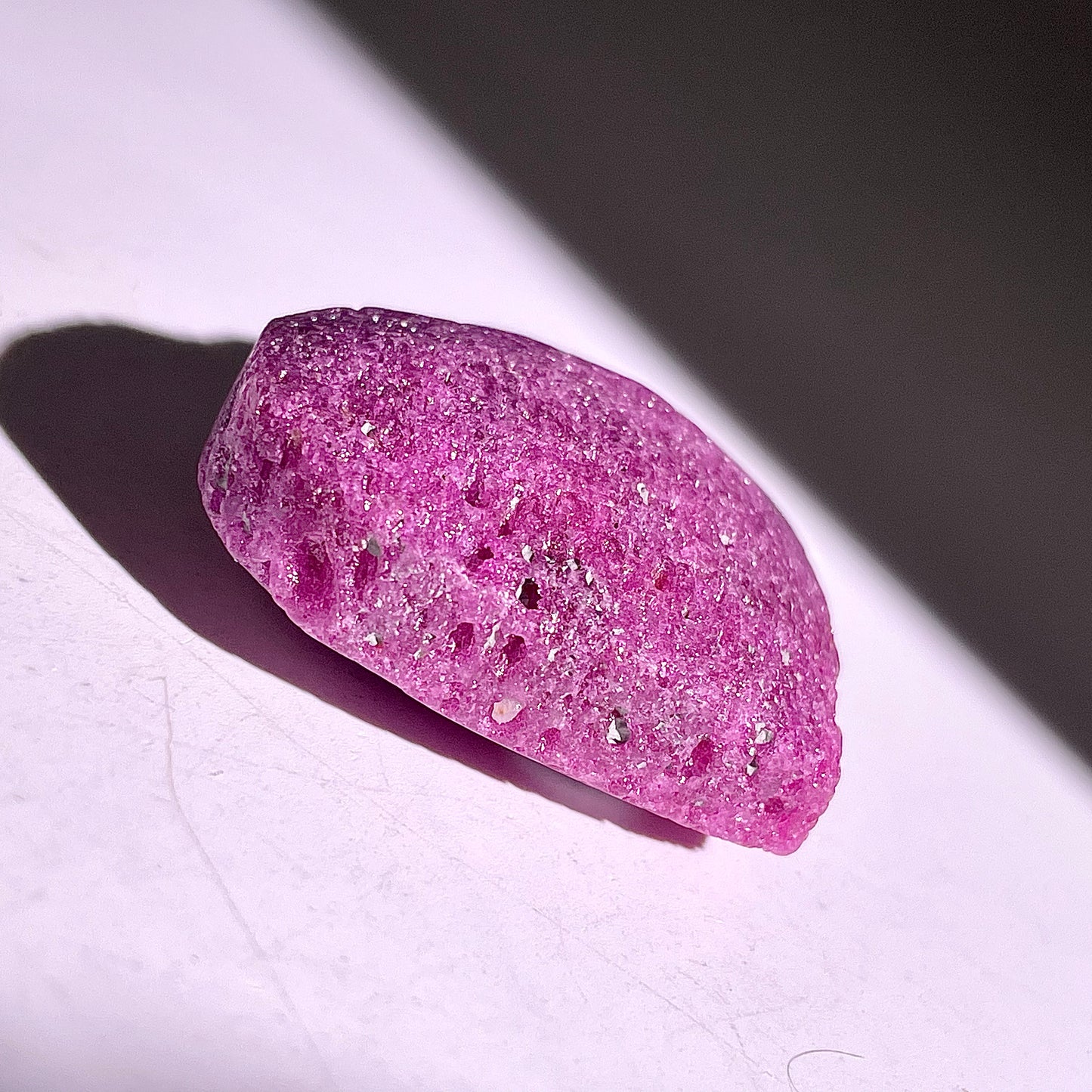 B868◇ルビー ハート◇36×46×16mm◇天然石・鉱物・パワーストーン