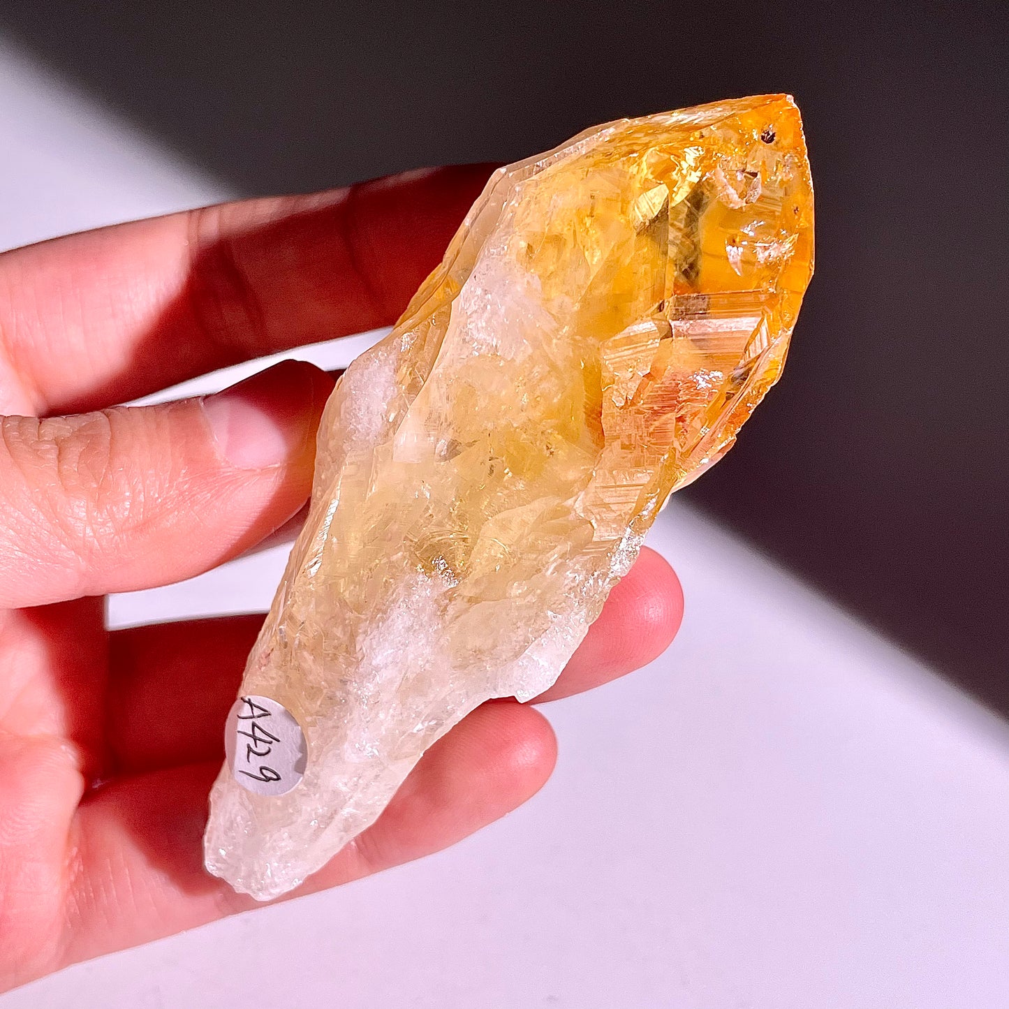 A429◇シトリン 原石◇89×32×28mm◇天然石・鉱物・パワーストーン