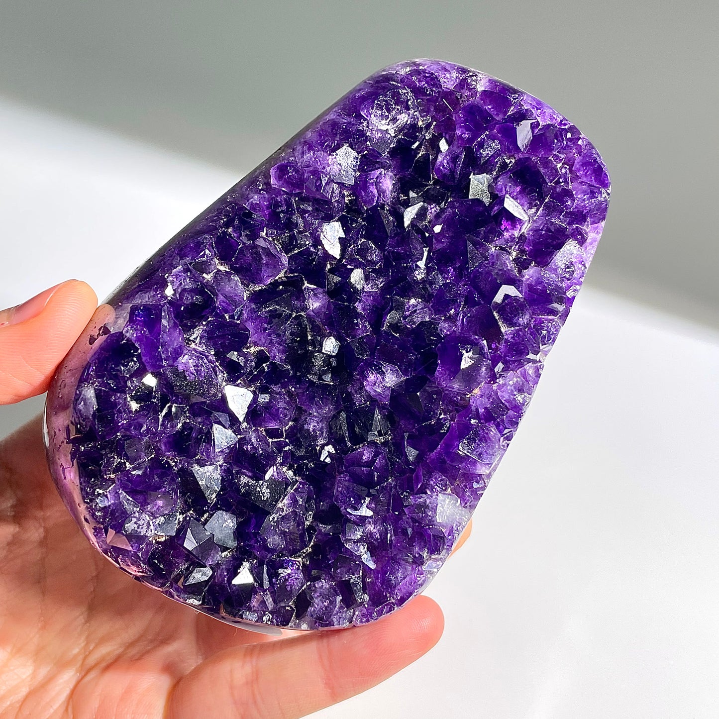 A12◇１点物◇アメジスト　クリスター◇100×67×28mm◇天然石・鉱物・パワーストーン