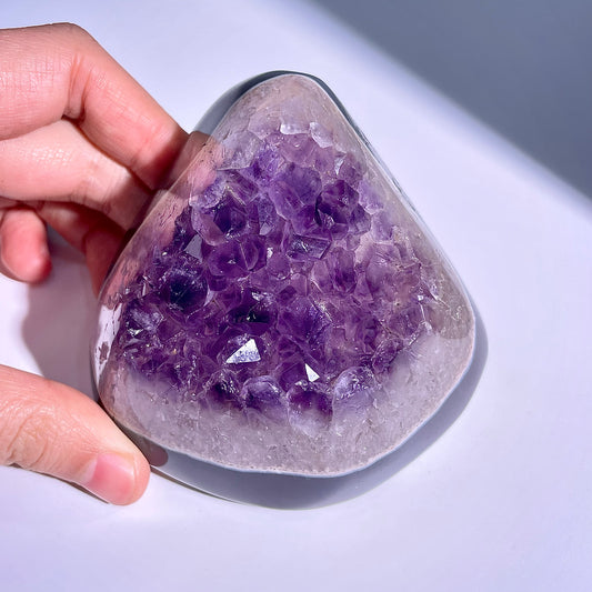 A54◇１点物◇アメジスト　クリスター◇83×81×39mm◇天然石・鉱物・パワーストーン