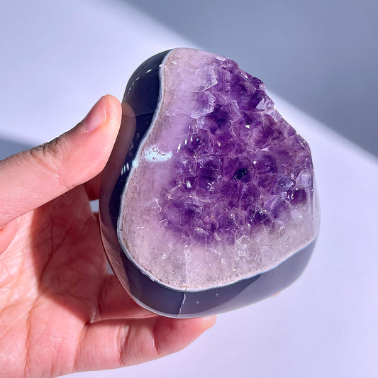 A54◇１点物◇アメジスト　クリスター◇83×81×39mm◇天然石・鉱物・パワーストーン