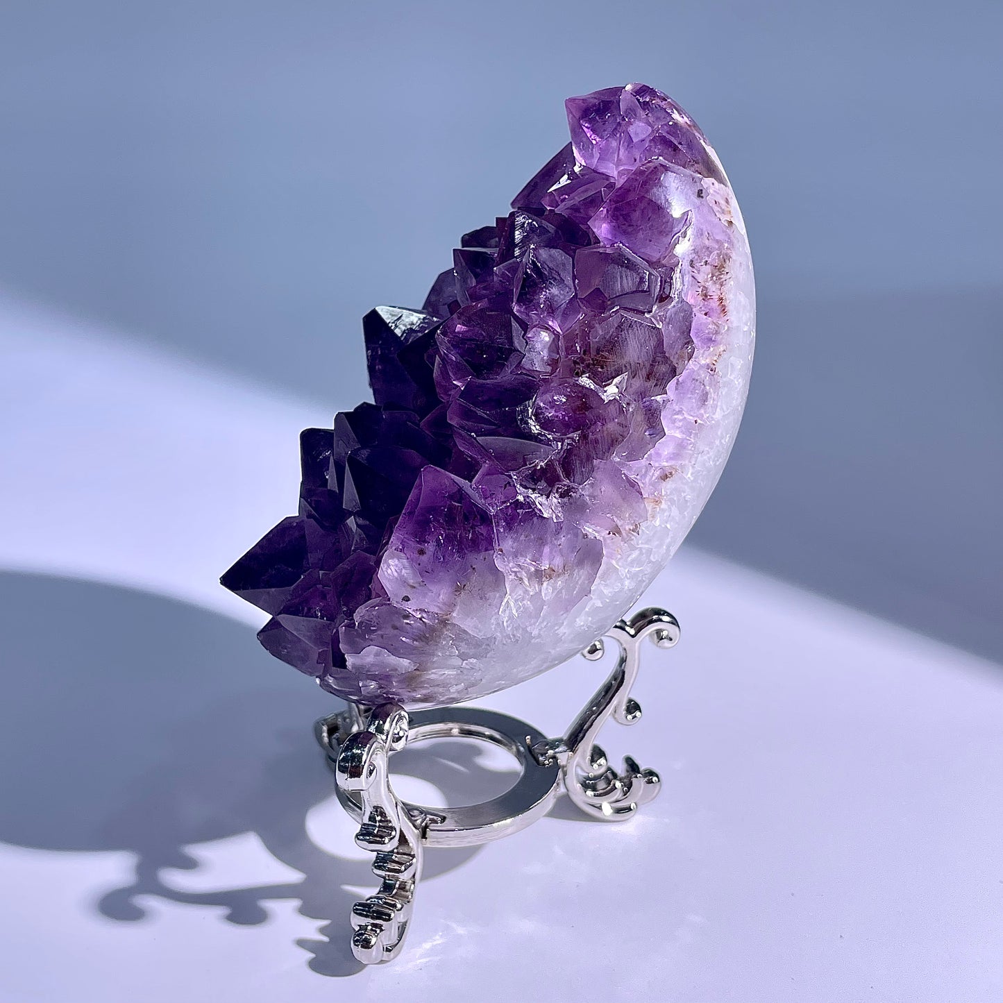 A61◇アメジスト　クリスター◇107×67×55mm◇天然石・鉱物・パワーストーン