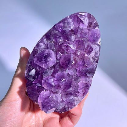 A61◇アメジスト　クリスター◇107×67×55mm◇天然石・鉱物・パワーストーン