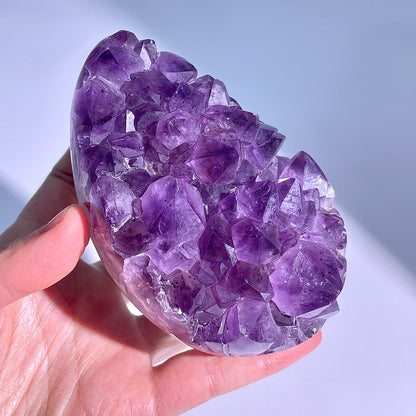 A61◇アメジスト　クリスター◇107×67×55mm◇天然石・鉱物・パワーストーン