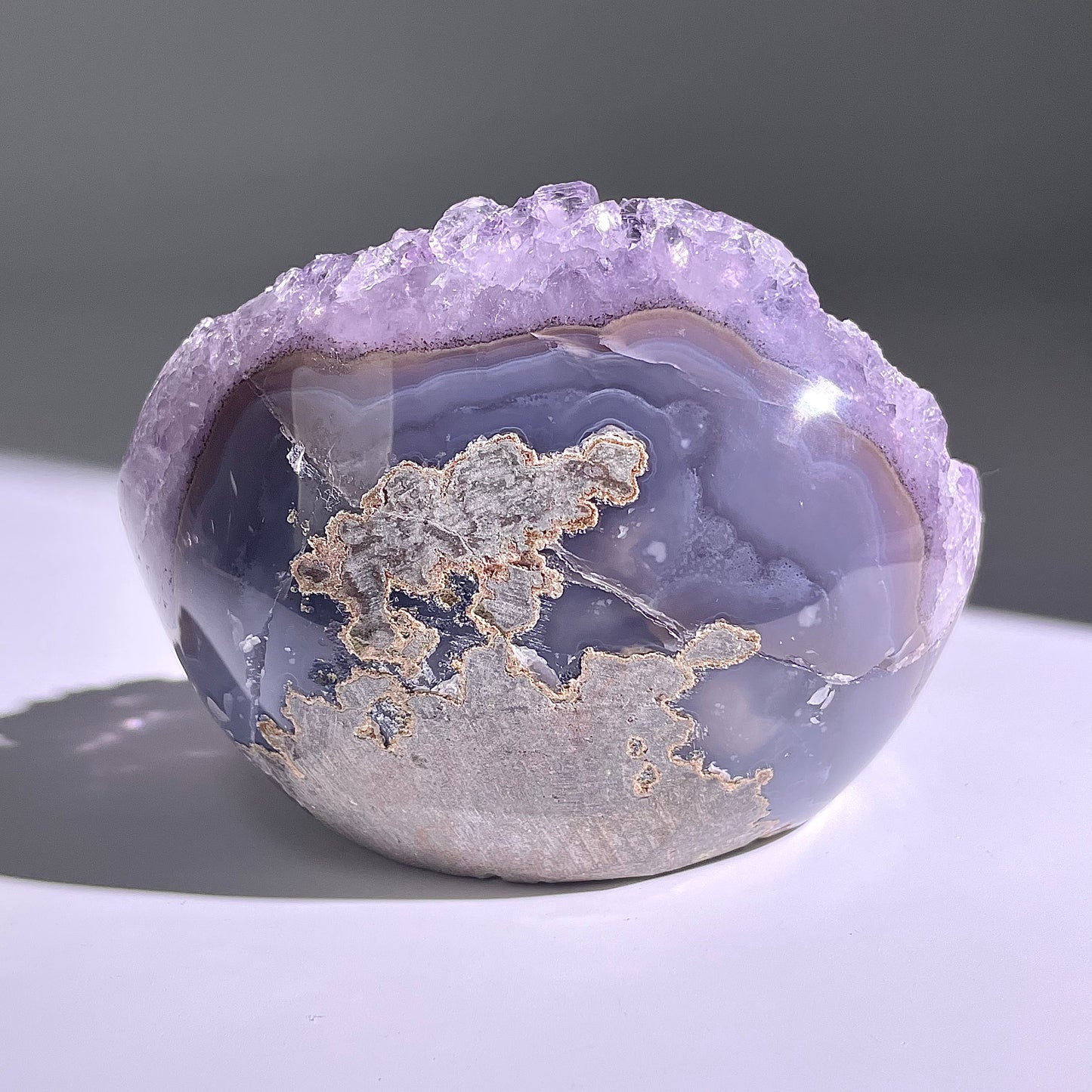 A96◇１点物◇アメジスト　クリスター◇94×79×73mm◇天然石・鉱物・パワーストーン