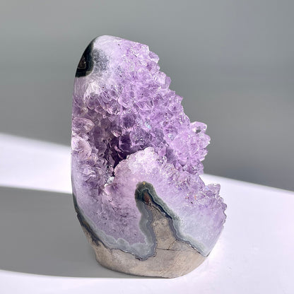 A123◇１点物◇アメジスト　クリスター◇100×63×48mm◇天然石・鉱物・パワーストーン