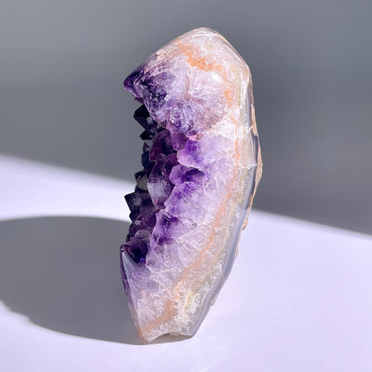 A134◇１点物◇アメジスト　クリスター◇109×90×30mm◇天然石・鉱物・パワーストーン