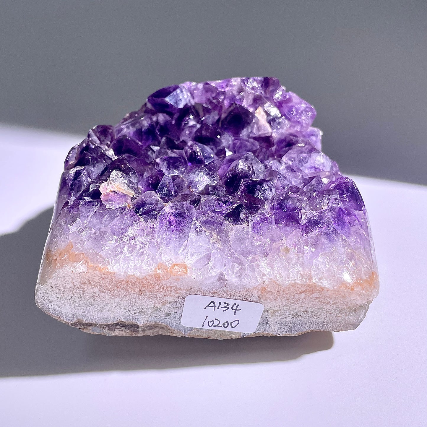 A134◇１点物◇アメジスト　クリスター◇109×90×30mm◇天然石・鉱物・パワーストーン