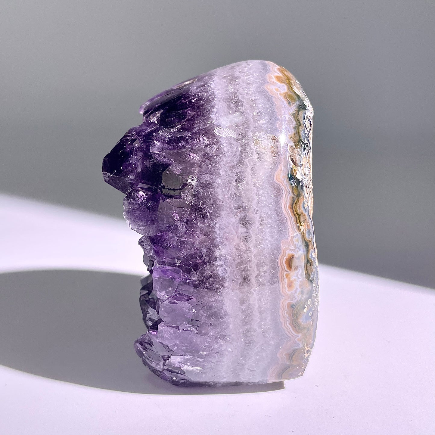 A136◇１点物◇アメジスト　クリスター◇75×60×36mm◇天然石・鉱物・パワーストーン