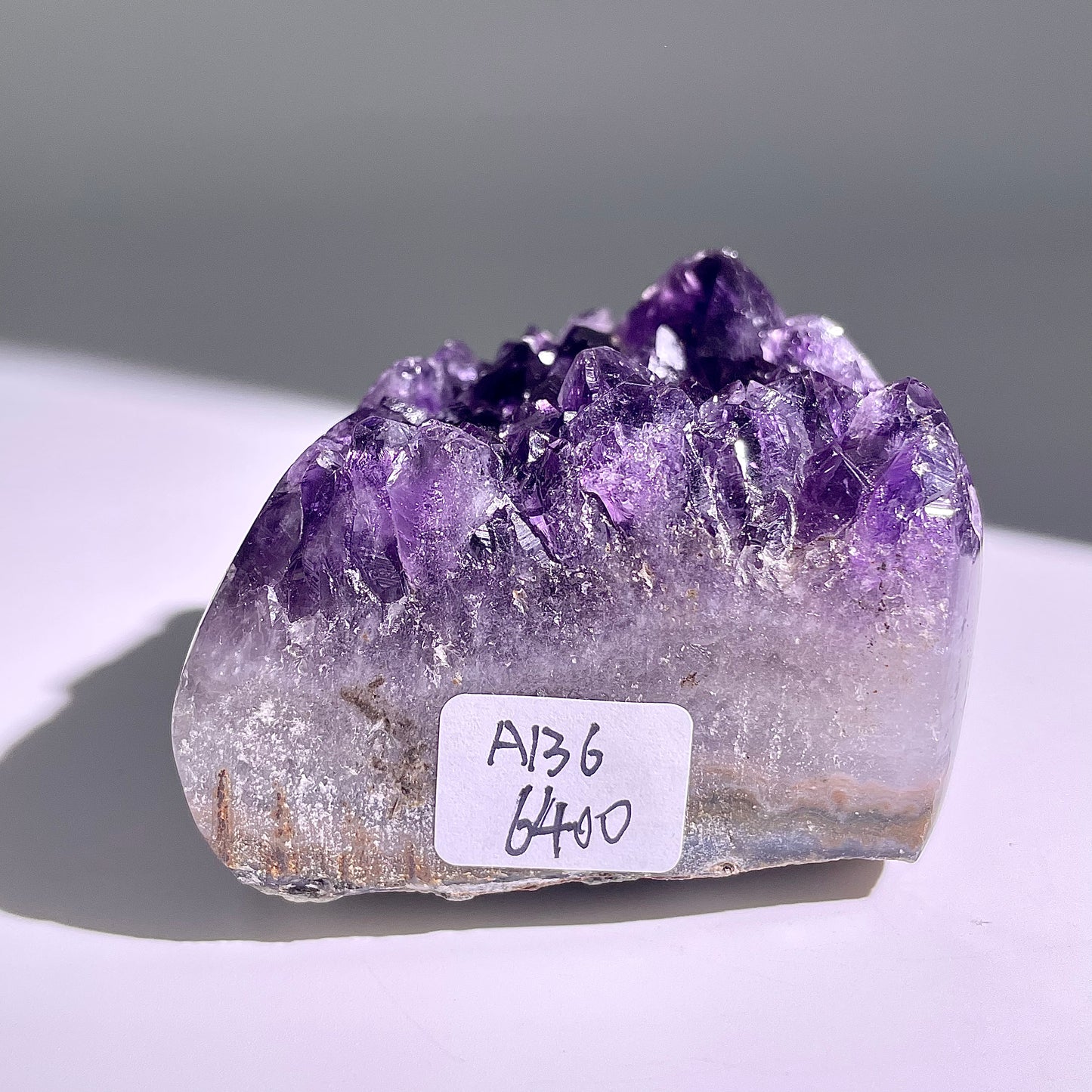 A136◇１点物◇アメジスト　クリスター◇75×60×36mm◇天然石・鉱物・パワーストーン