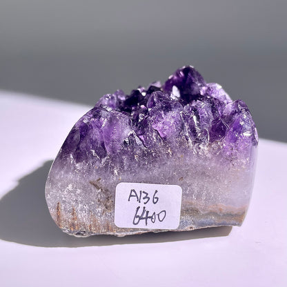 A136◇１点物◇アメジスト　クリスター◇75×60×36mm◇天然石・鉱物・パワーストーン