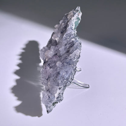 A137◇１点物◇瑪瑙とアメジスト共生◇141×63×21mm◇天然石・鉱物・パワーストーン
