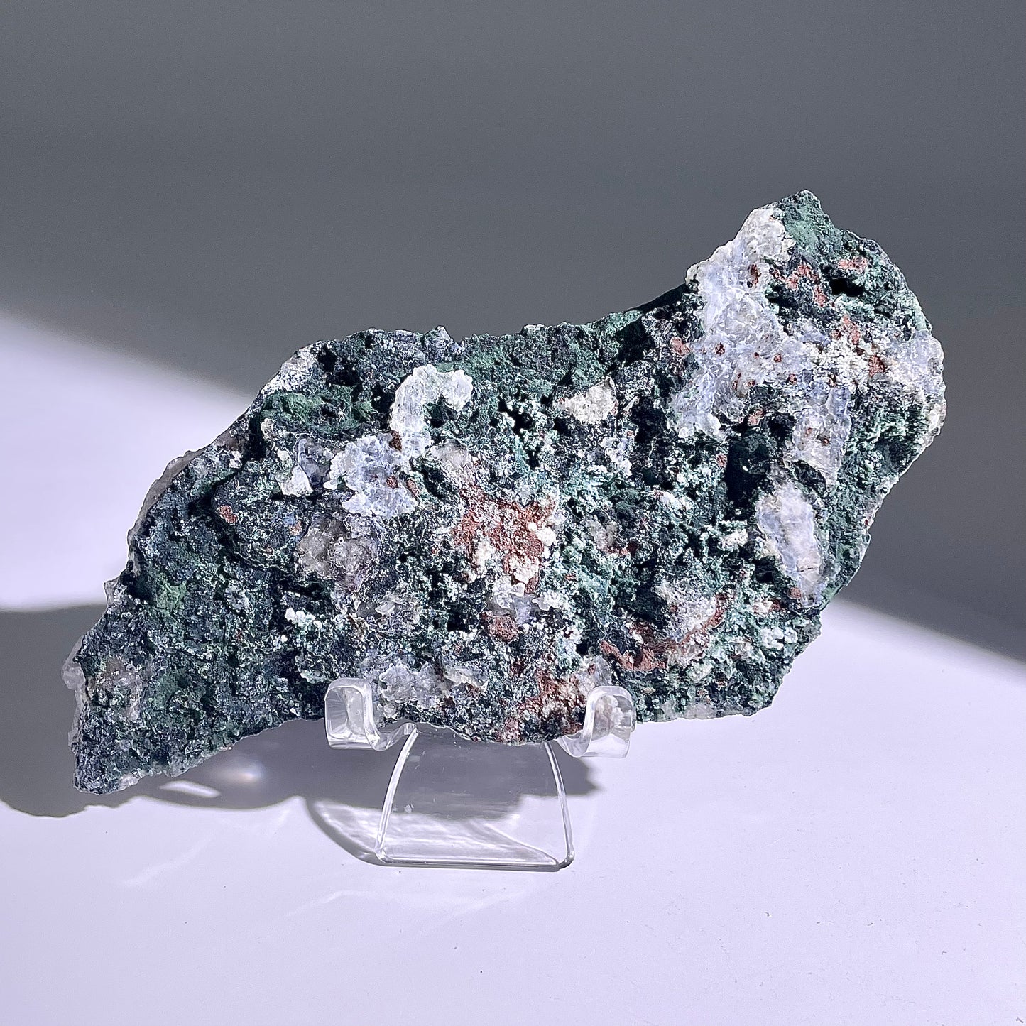 A137◇１点物◇瑪瑙とアメジスト共生◇141×63×21mm◇天然石・鉱物・パワーストーン