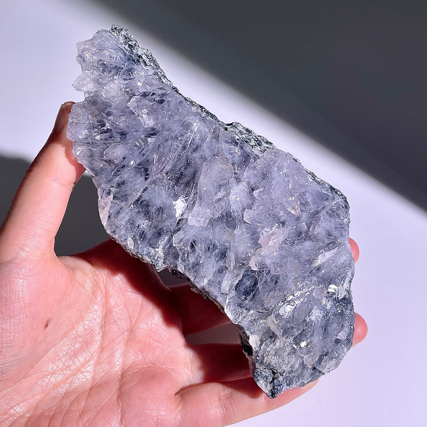A137◇１点物◇瑪瑙とアメジスト共生◇141×63×21mm◇天然石・鉱物・パワーストーン