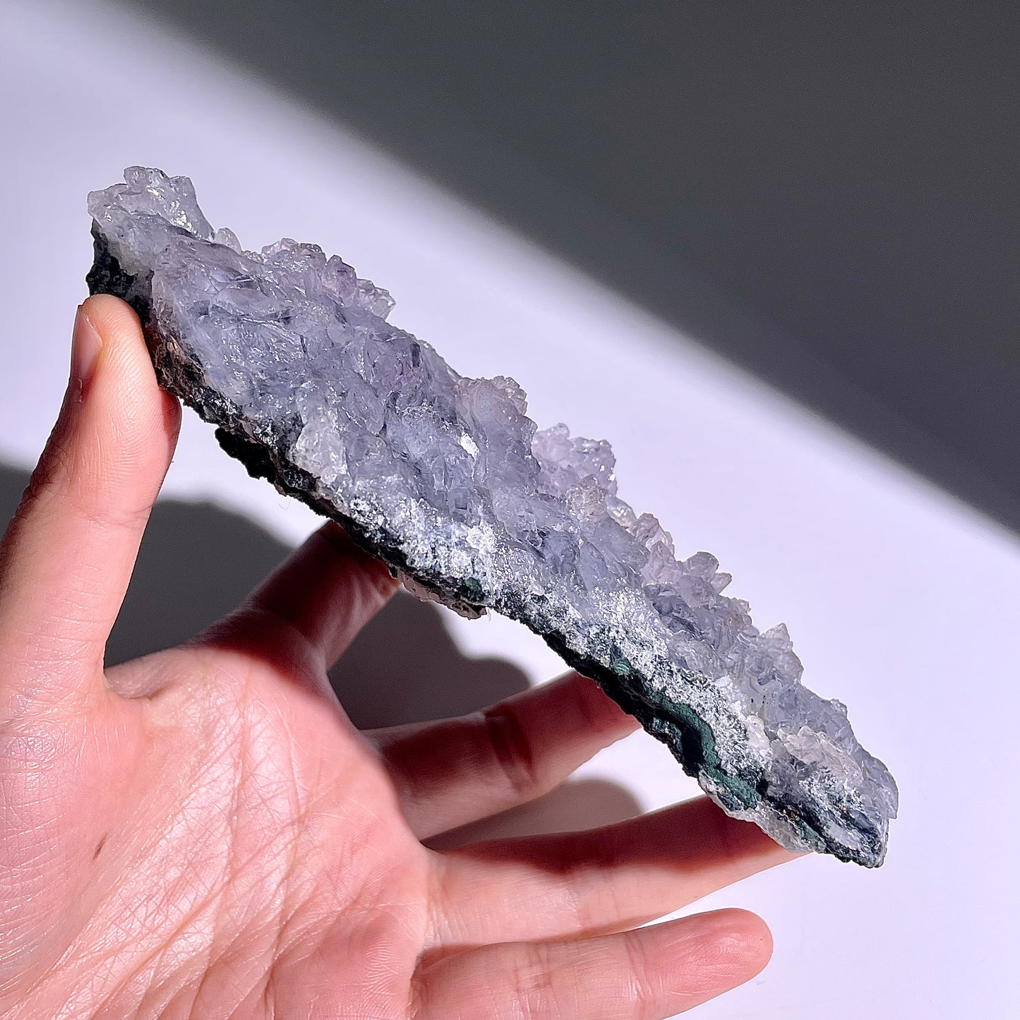 A137◇１点物◇瑪瑙とアメジスト共生◇141×63×21mm◇天然石・鉱物・パワーストーン