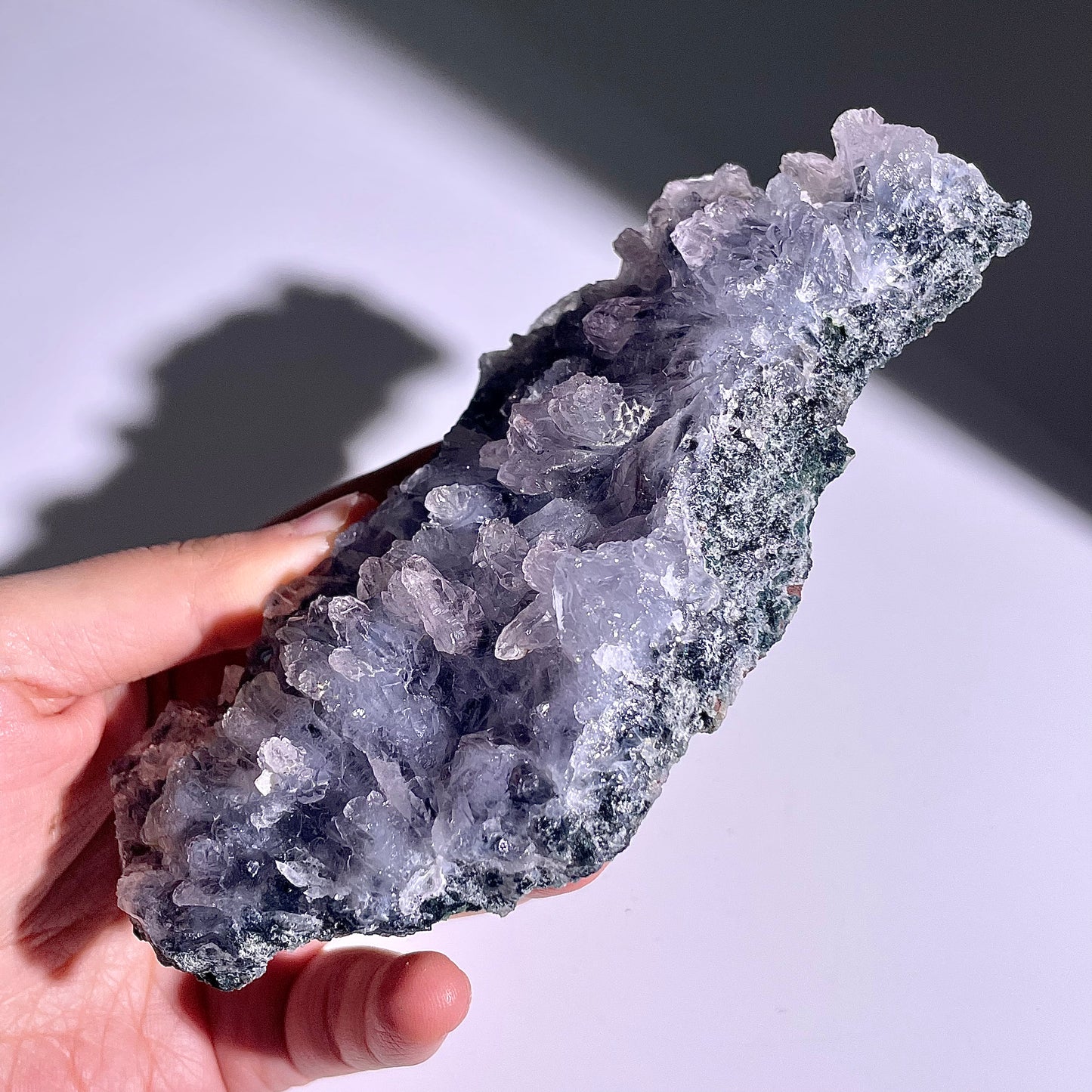 A137◇１点物◇瑪瑙とアメジスト共生◇141×63×21mm◇天然石・鉱物・パワーストーン