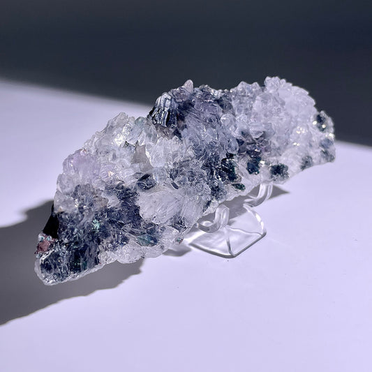 A139◇１点物◇瑪瑙とアメジスト共生◇131×38×19mm◇天然石・鉱物・パワーストーン