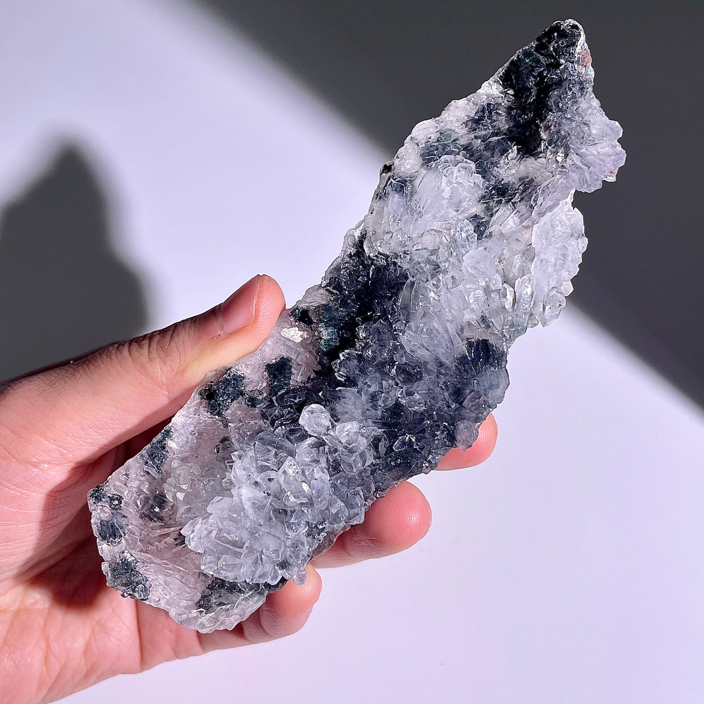 A139◇１点物◇瑪瑙とアメジスト共生◇131×38×19mm◇天然石・鉱物・パワーストーン