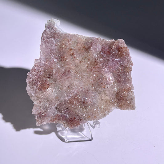 A140◇１点物◇瑪瑙とアメジスト共生◇72×74×14mm◇天然石・鉱物・パワーストーン