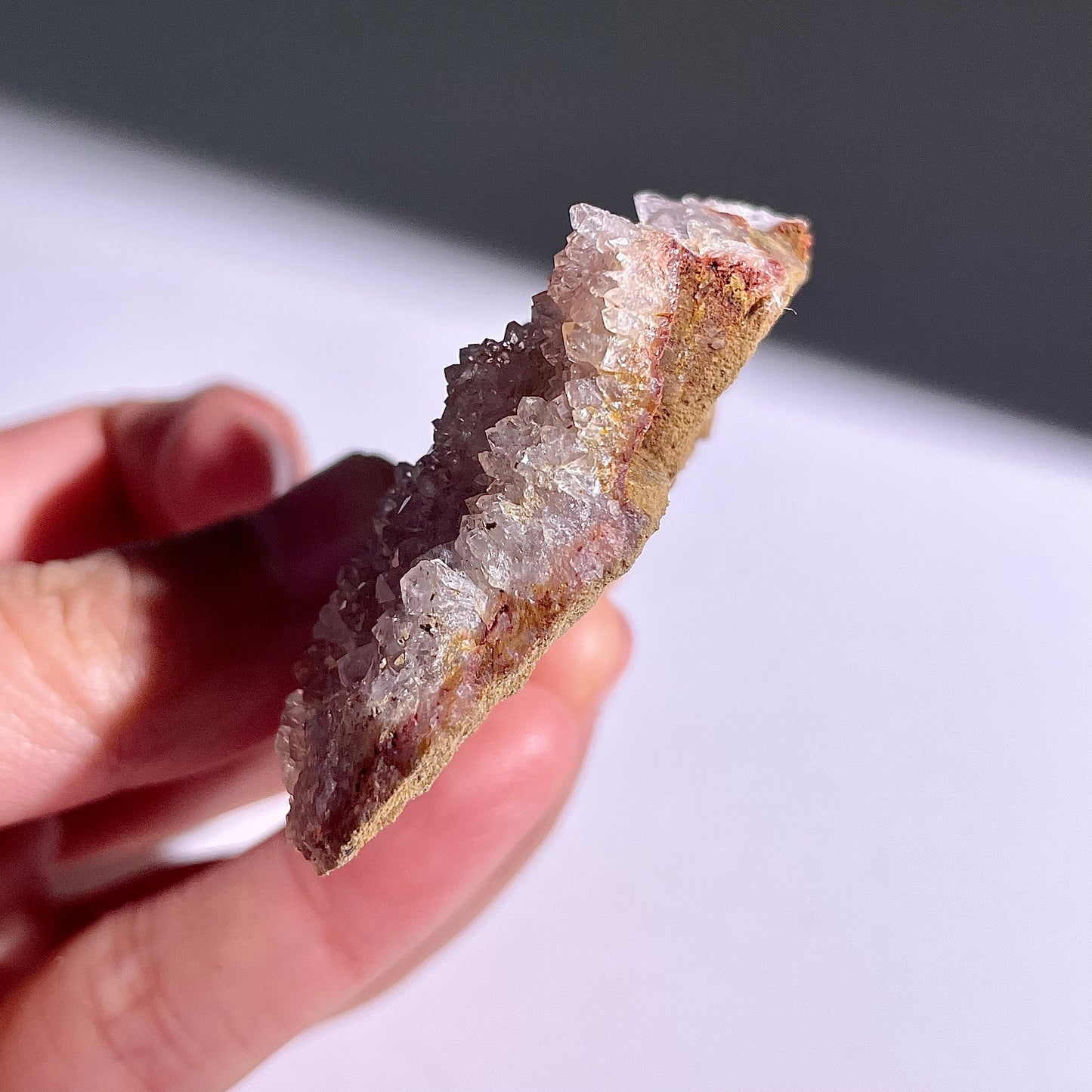 A144◇１点物◇瑪瑙とアメジスト共生◇45×44×13mm◇天然石・鉱物・パワーストーン