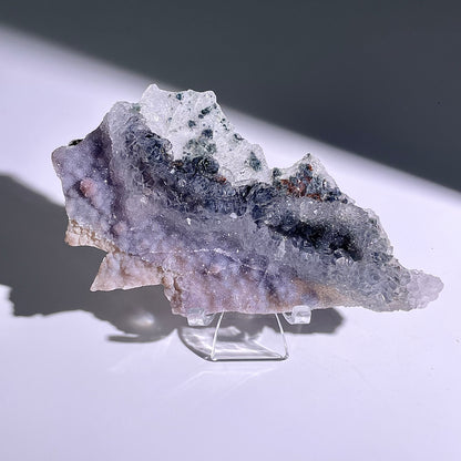 A147◇１点物◇瑪瑙とアメジスト共生◇149×83×20mm◇天然石・鉱物・パワーストーン