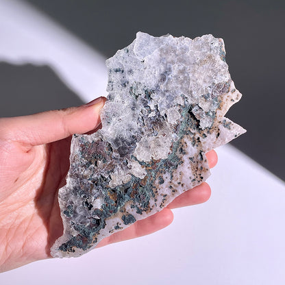 A147◇１点物◇瑪瑙とアメジスト共生◇149×83×20mm◇天然石・鉱物・パワーストーン