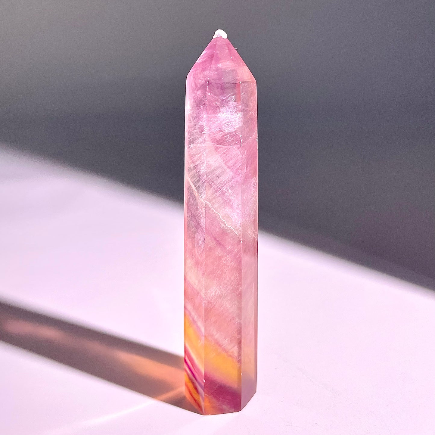 B40◇１点物◇フローライト ピラー◇125×25×23mm◇天然石・鉱物・パワーストーン