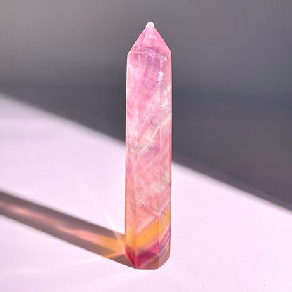 B40◇１点物◇フローライト ピラー◇125×25×23mm◇天然石・鉱物・パワーストーン