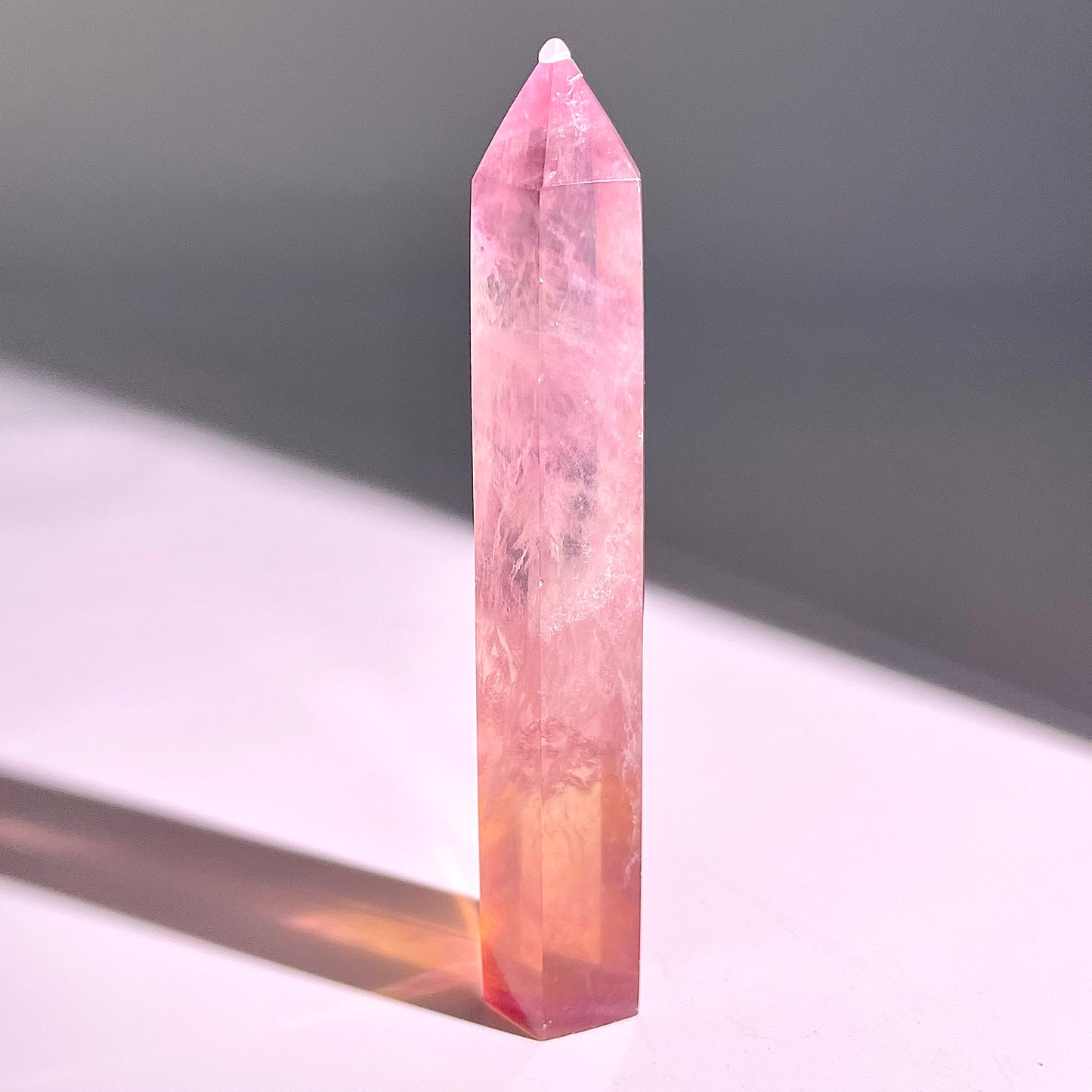 B40◇１点物◇フローライト ピラー◇125×25×23mm◇天然石・鉱物・パワーストーン