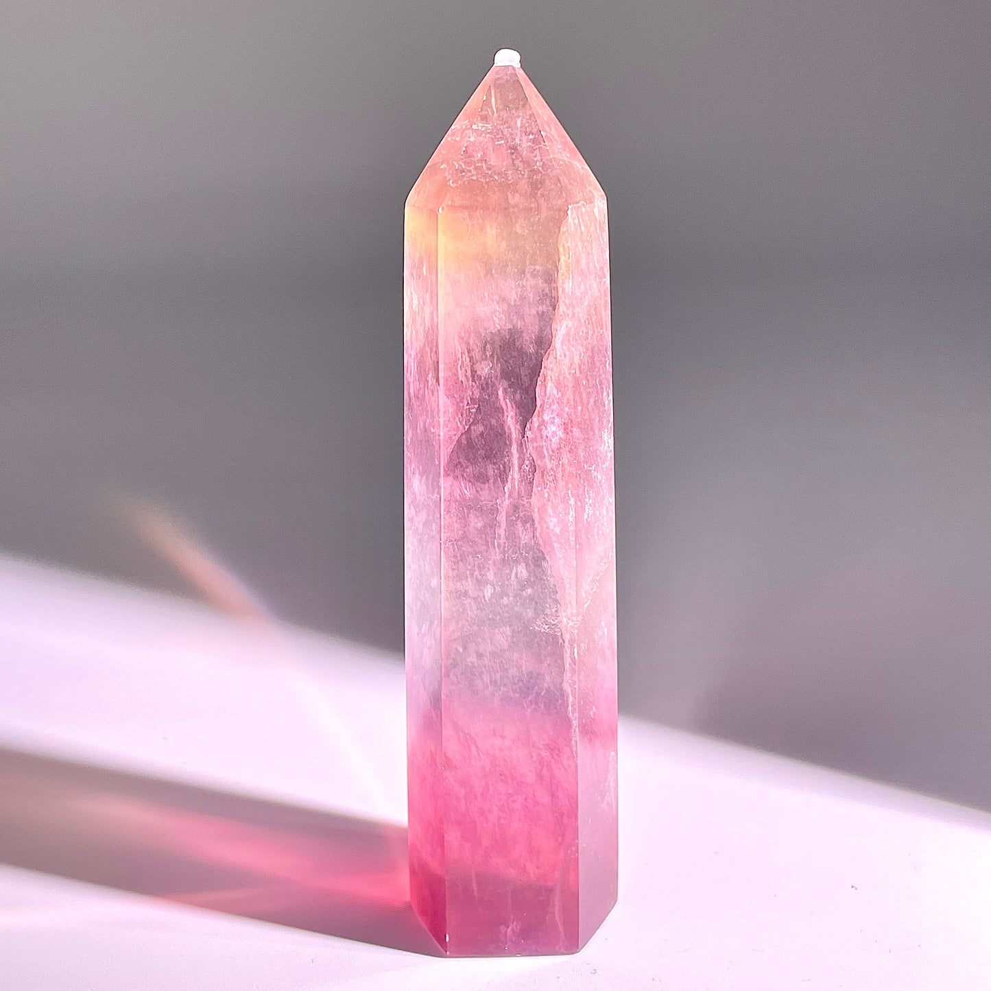 B44◇１点物◇フローライト ピラー◇104×22×26mm◇天然石・鉱物・パワーストーン