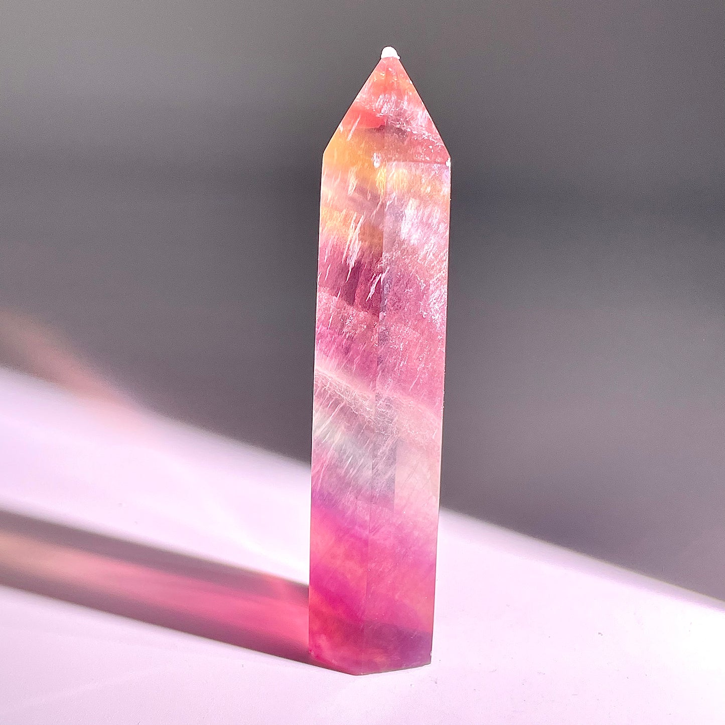 B44◇１点物◇フローライト ピラー◇104×22×26mm◇天然石・鉱物・パワーストーン