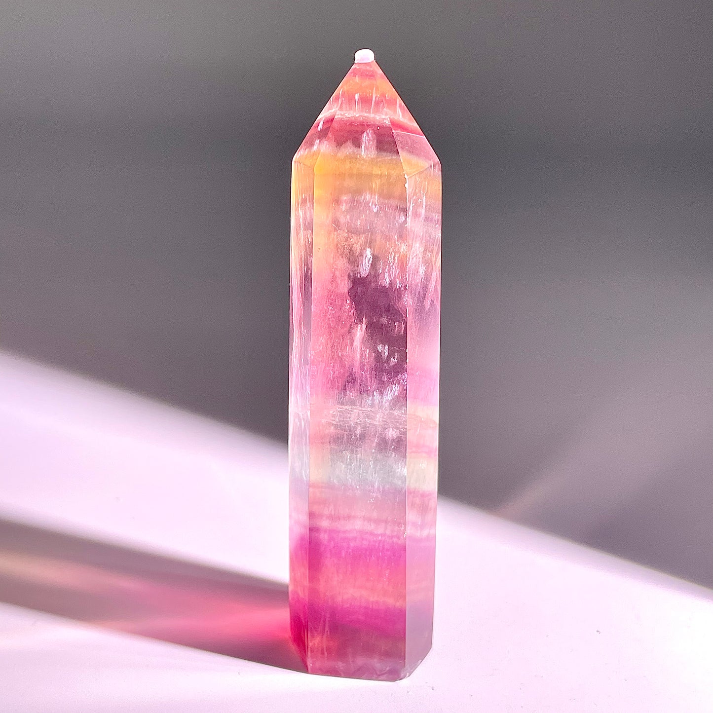 B44◇１点物◇フローライト ピラー◇104×22×26mm◇天然石・鉱物・パワーストーン