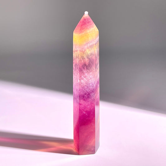 B47◇１点物◇フローライト ピラー◇112×22×23mm◇天然石・鉱物・パワーストーン