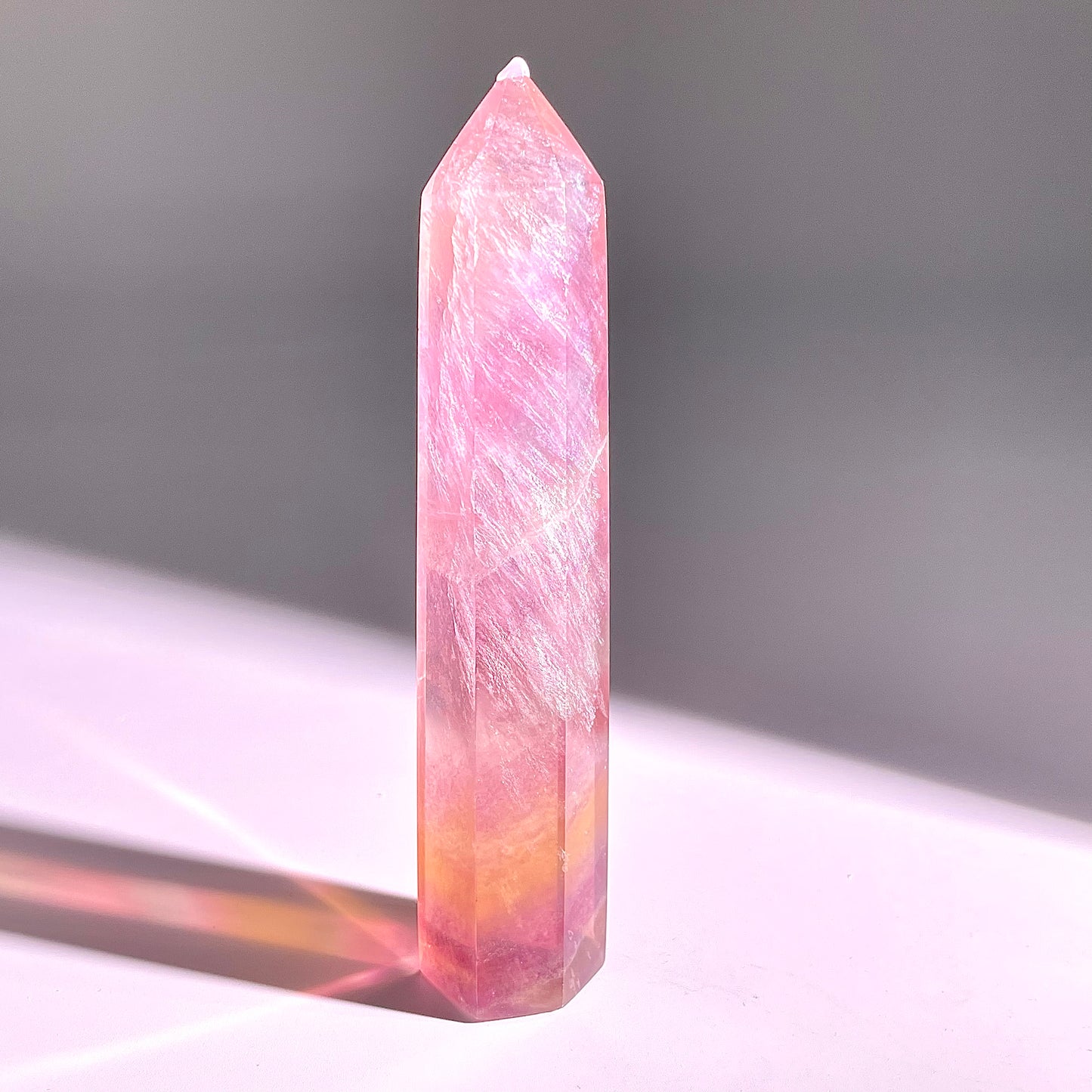 B50◇１点物◇フローライト ピラー◇113×22×20mm◇天然石・鉱物・パワーストーン