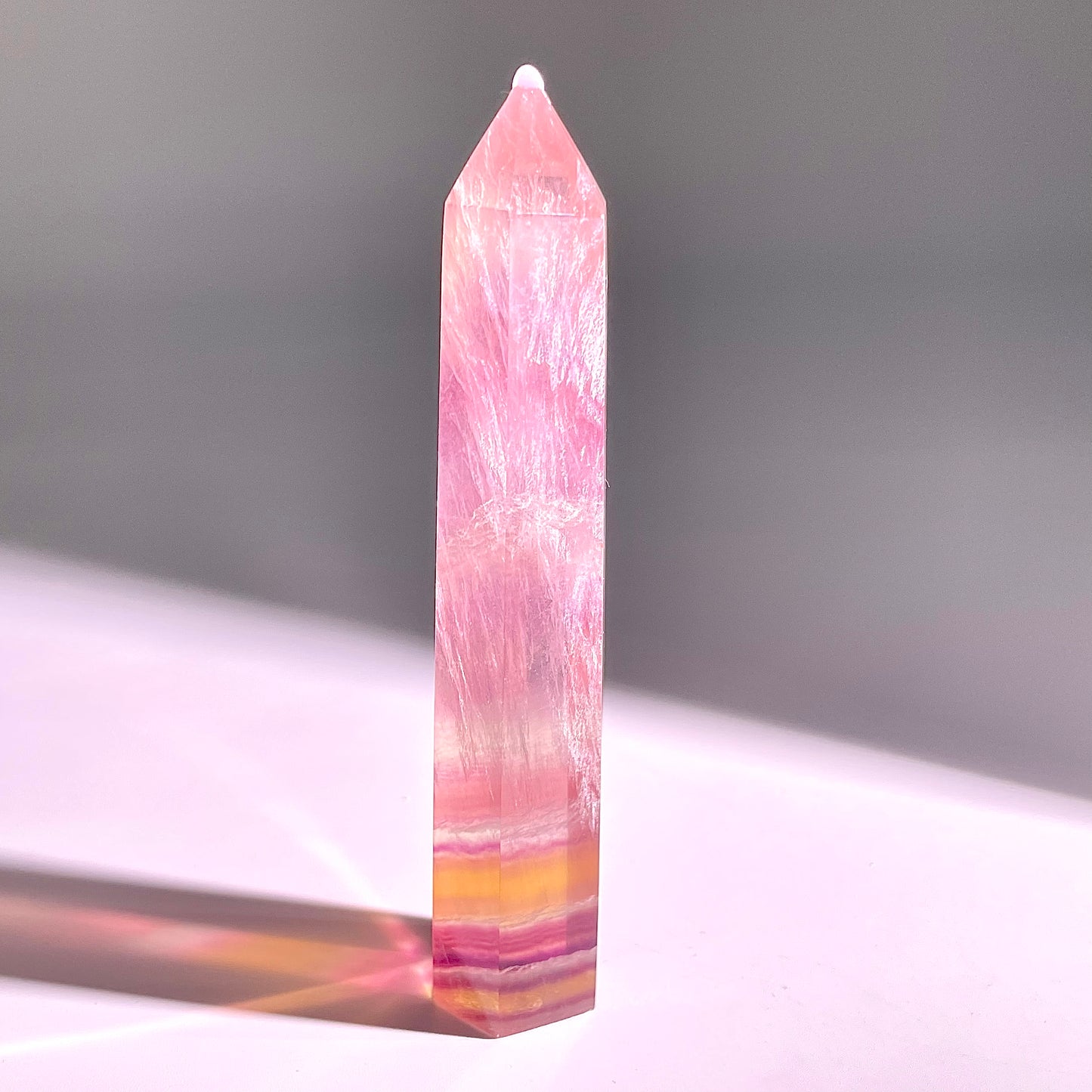 B50◇１点物◇フローライト ピラー◇113×22×20mm◇天然石・鉱物・パワーストーン