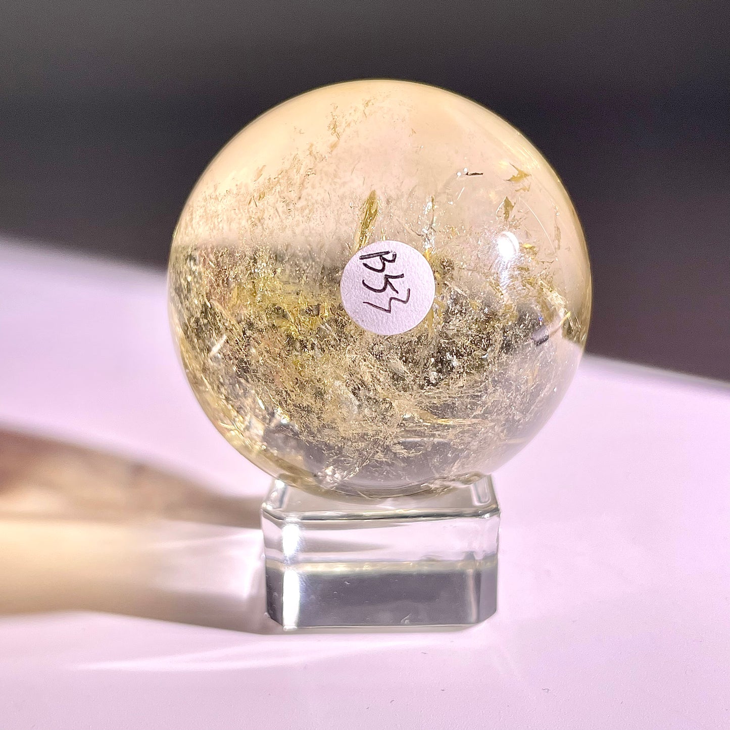 B53◇１点物◇シトリン ボール◇53×53×53mm◇天然石・鉱物・パワーストーン