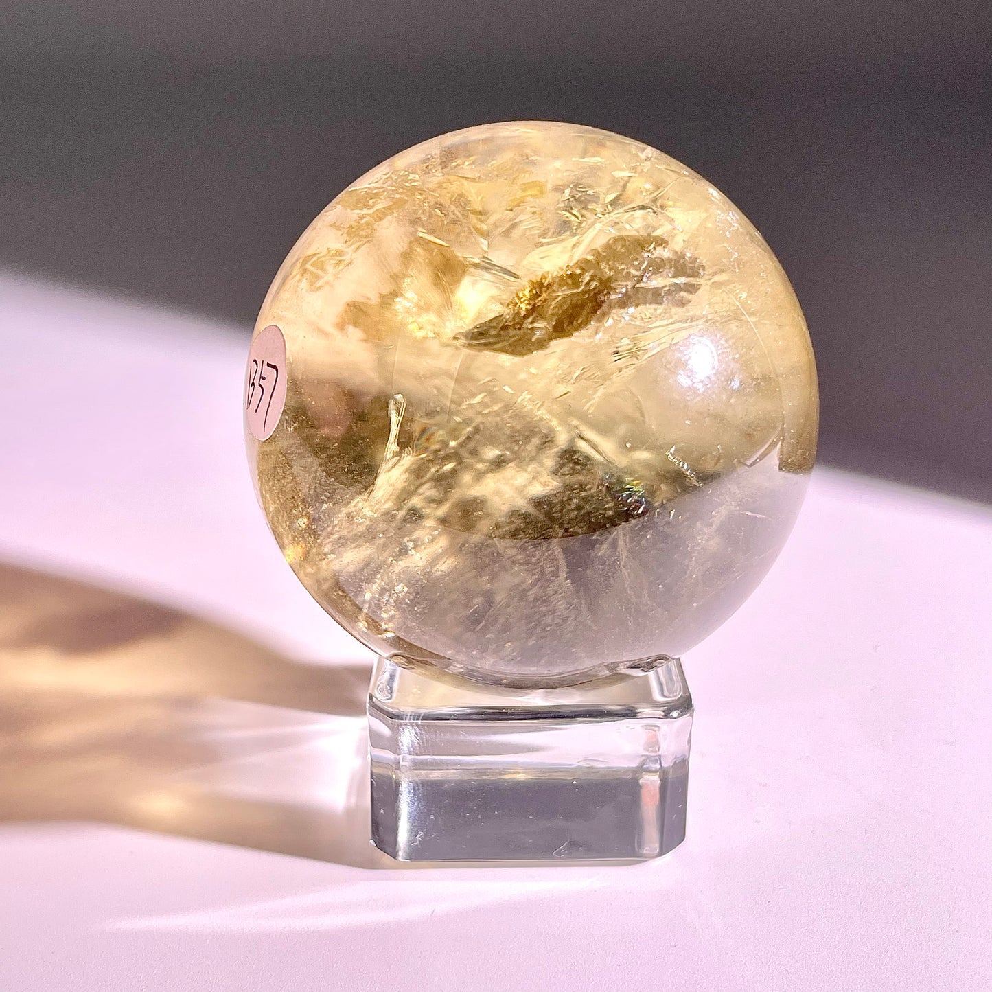 B57◇１点物◇シトリン ボール◇52×52×52mm◇天然石・鉱物・パワーストーン