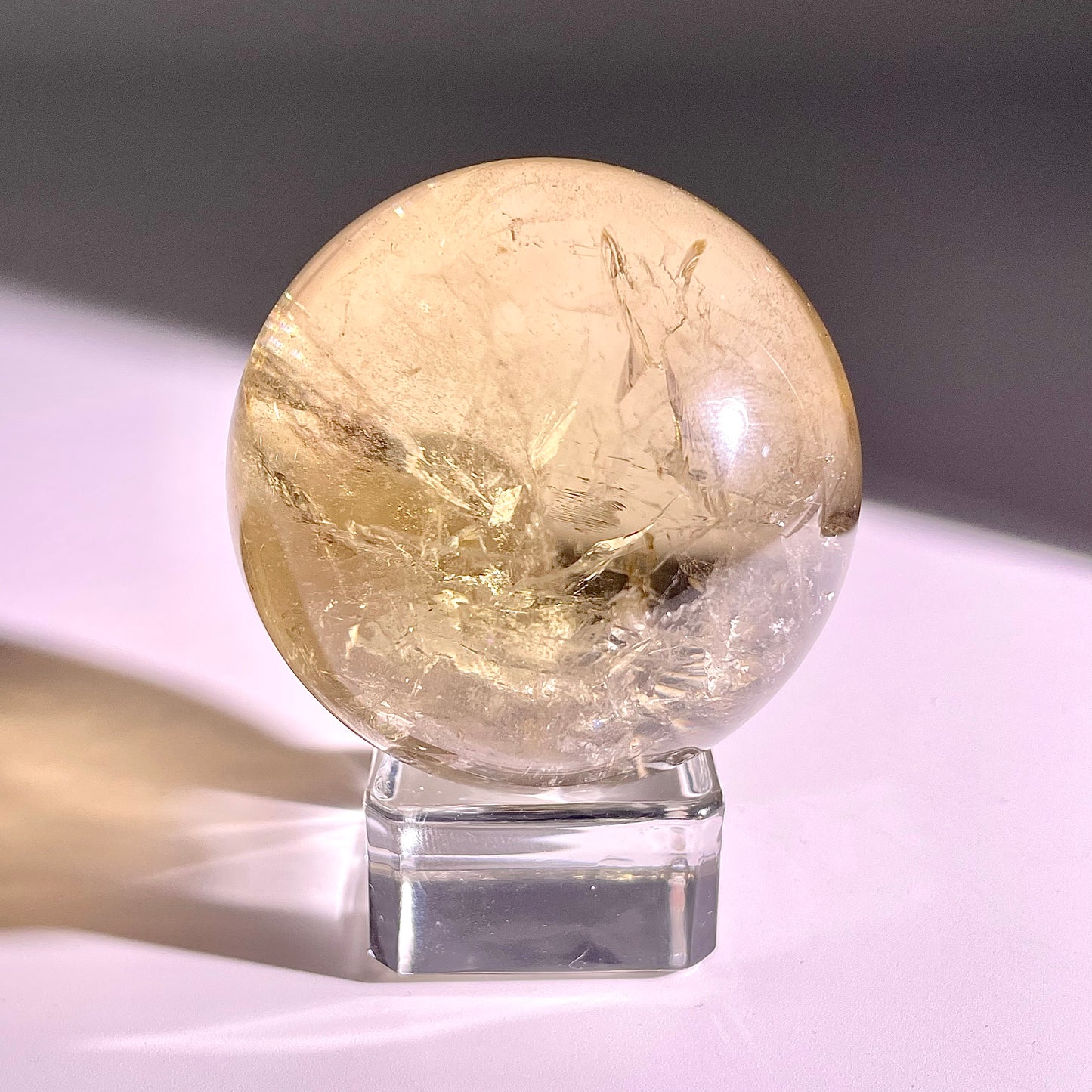 B57◇１点物◇シトリン ボール◇52×52×52mm◇天然石・鉱物・パワーストーン