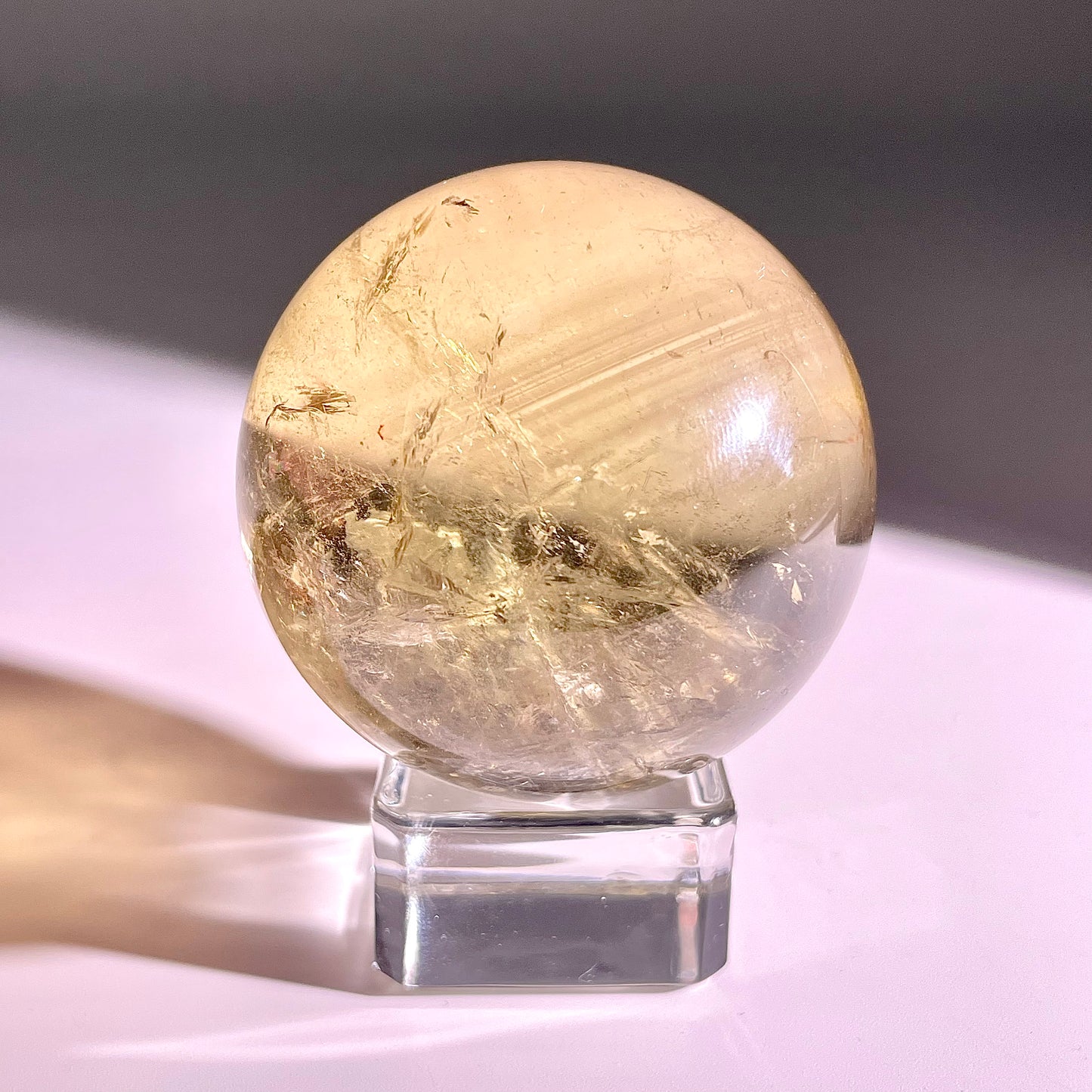 B57◇１点物◇シトリン ボール◇52×52×52mm◇天然石・鉱物・パワーストーン