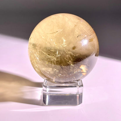 B57◇１点物◇シトリン ボール◇52×52×52mm◇天然石・鉱物・パワーストーン