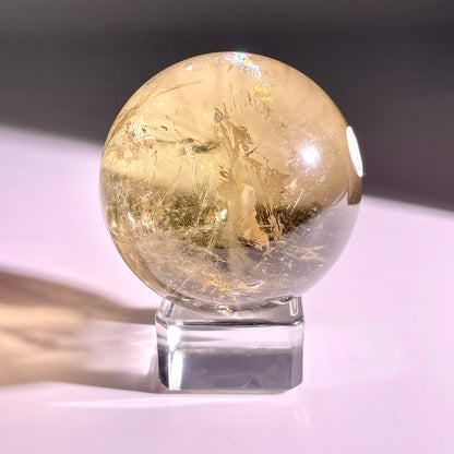B57◇１点物◇シトリン ボール◇52×52×52mm◇天然石・鉱物・パワーストーン