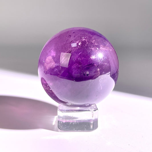 B64◇１点物◇アメジスト ボール◇49×49×49mm◇天然石・鉱物・パワーストーン