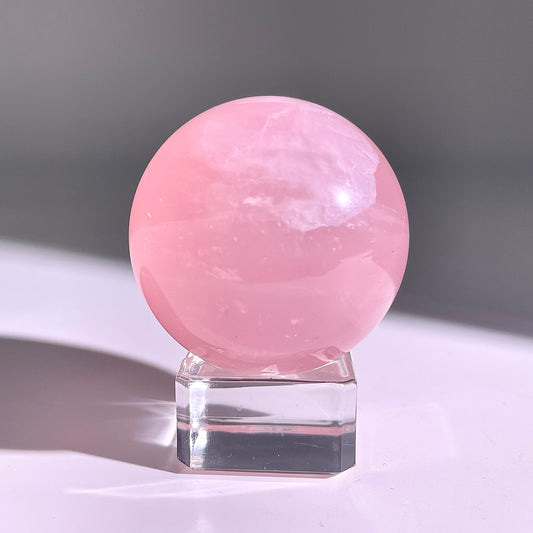 B71◇１点物◇ローズクォーツ ボール◇47×47×47mm◇天然石・鉱物・パワーストーン