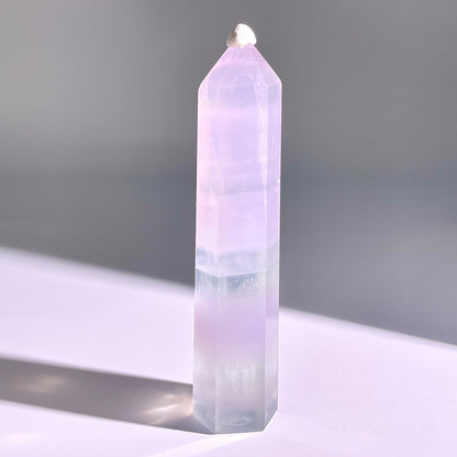 B76◇１点物◇フローライト ピラー◇118×23×26mm天然石・鉱物・パワーストーン