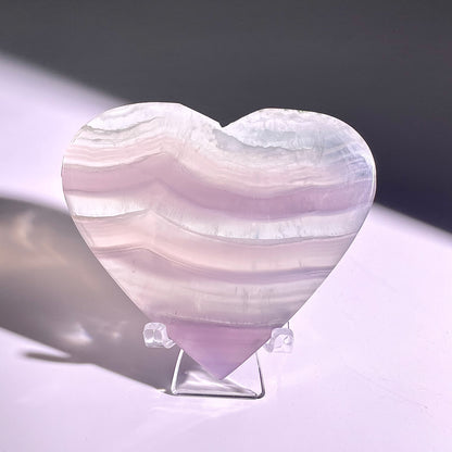 B84◇１点物◇フローライト ハート◇76×94×20mm天然石・鉱物・パワーストーン
